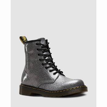 Dr Martens Gyerek 1460 Glitter Lace Up Bakancs Szürke